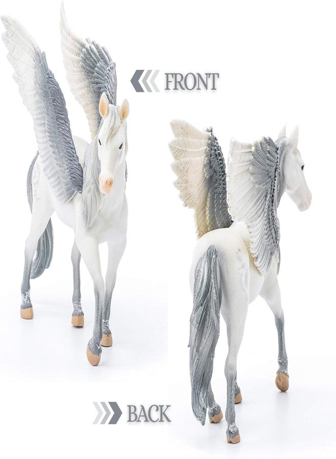 Mallexo Realistic Unicorn Toys for Kids PVC Horse Mythical Animal Pegasus Creature Figurine Toy Set for Girls Wildlife Big Unicorns Playset Pegacorn Ornaments Toys Birthday Gift Party Decor Item - Image 2